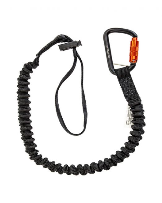Safewaze 15 lb. Elasticated Tool Tether: Carabiner, Cinch