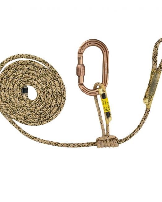 ACO 8mm Oplux Tether System with Screw Lock Carabiner