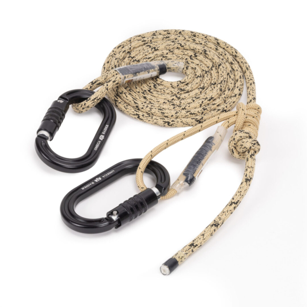 ACO 8mm Resc Tech Lineman Belt with 3 Stage Quick Lock Carabiners