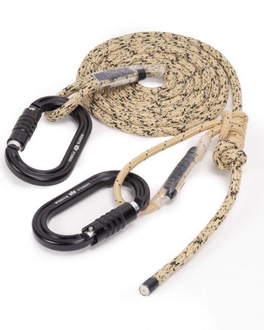 ACO 8mm Resc Tech Lineman Belt with 3 Stage Quick Lock Carabiners