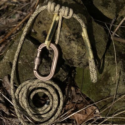 ACO 8mm Resc Tech Tether System with Screw Lock Carabiner