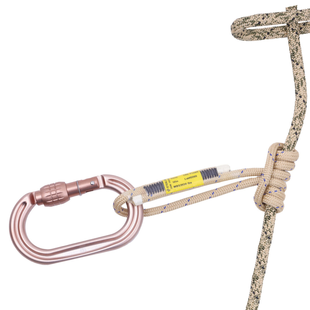 ACO 8mm Resc Tech Tether System with Screw Lock Carabiner