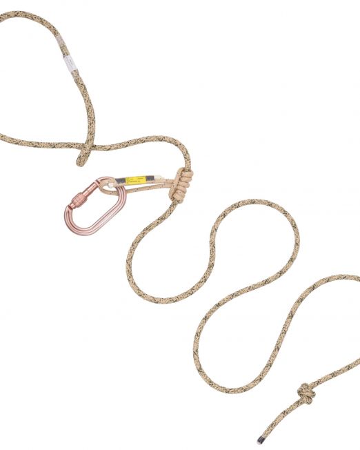 ACO 8mm Resc Tech Tether System with Screw Lock Carabiner