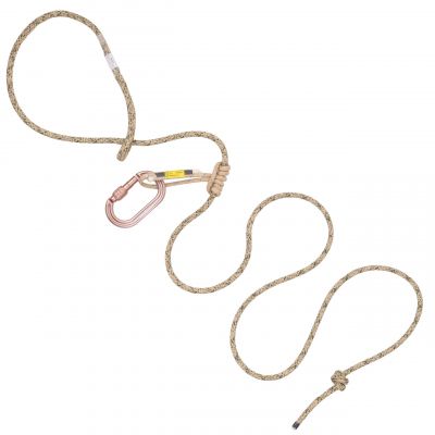 ACO 8mm Resc Tech Tether System with Screw Lock Carabiner
