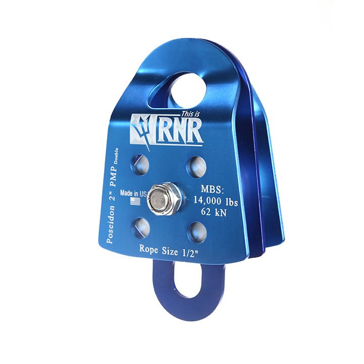 RNR Poseidon Series Prusik Minding Pulley W/Aluminum Sheave & Aluminum Sideplates