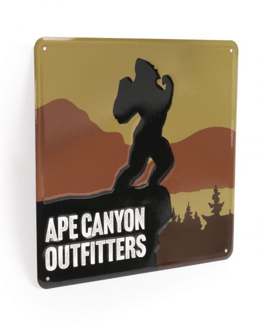 Ape Canyon Outfitters Vintage Metal Sign