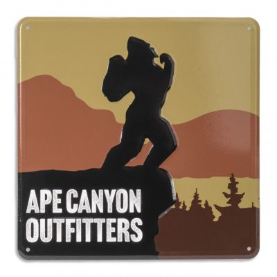 Ape Canyon Outfitters Vintage Metal Sign