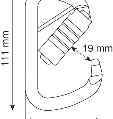 CAMP D Plus 3Lock Pin Carabiner