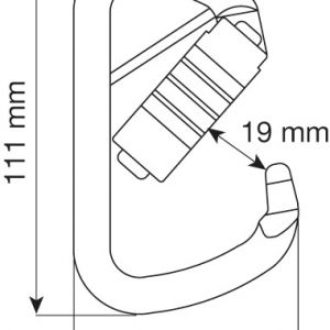 CAMP D Plus 3Lock Pin Carabiner