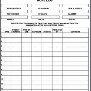 RNR All Weather Rope Log