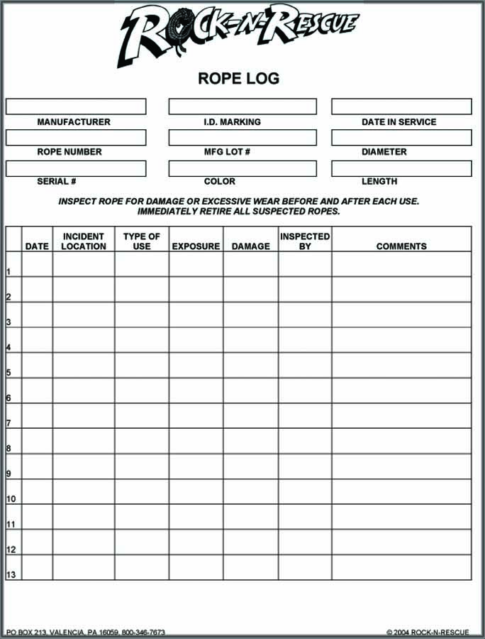 RNR All Weather Rope Log