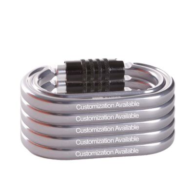 Custom Omega Pacific Gun Metal Raider 3-Stage Quik-Lok Carabiner NFPA (Pack Of 5)