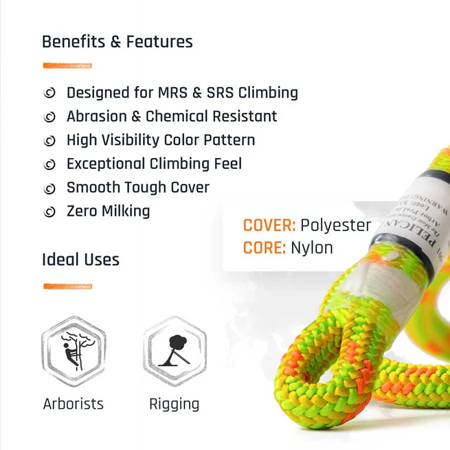 Pelican Rope Arborist-PRO 11.8mm Professional Climbing Rope