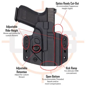 C&G Holsters 1911 5″ Barrel Non-Railed OWB Holster – Right Hand