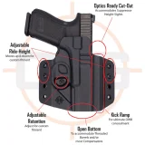 C&G Holsters 1911 5″ Barrel Non-Railed OWB Holster – Right Hand
