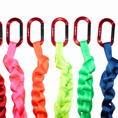 RNR Non Locking Carabiner & 20′ Webbing Combo