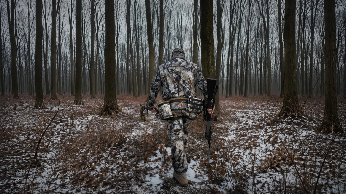 Hunter in woodland