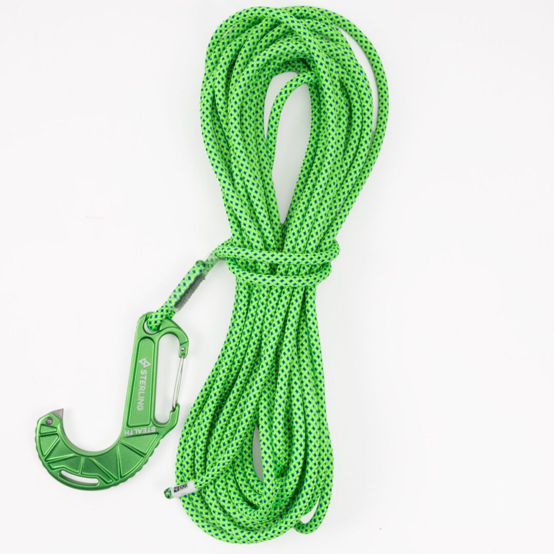 Stealth Escape Anchor Hook w/50' of 8mm Nylon Escape Rope - Rock-N-Rescue