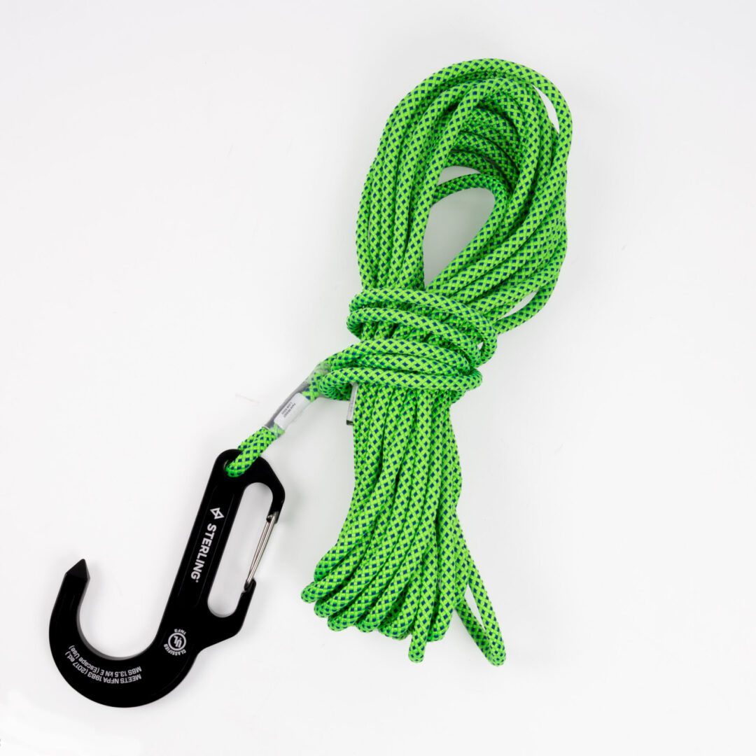 20 Meters Emergency Escape Rope Safety Equipment With Climbing Buckle  Magnet Fishing Rope Nylon Rescue Safety Rope 8mm Single Hook